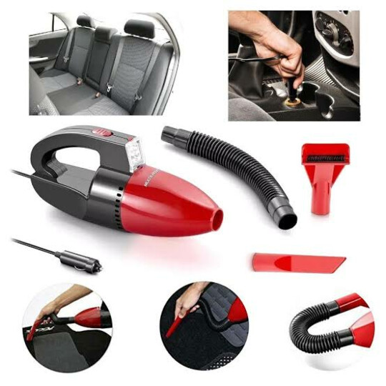 Aspirador de Pó Automotivo 1500pa 12v 60w Função Solido e Liquido Com Mangueira Vermelho Multilaser - AU607