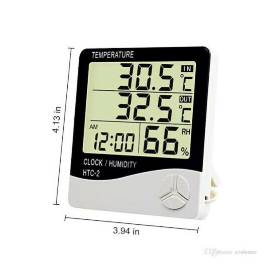 CAIXA FECHADA 50 Unidades Termometro Medidor de Umidade e Temperatura Com Sensor Externo EXBOM - FEPRO-MUT60OS