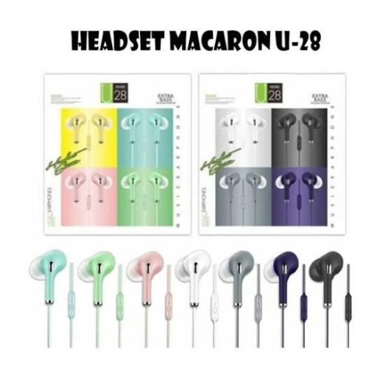 Fone de Ouvido com Fio Earphone Colorido P2 3,5mm - U28 - SQF-049