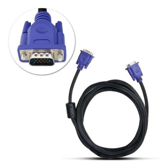 Cabo VGA para VGA 1,80 metros Macho + Macho - LT-003