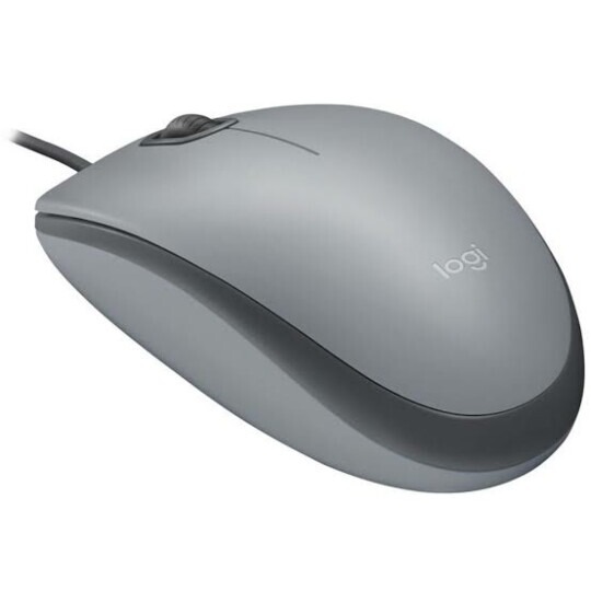 Mouse Logitech com fio Usb e Clique Silencioso - Silent M110 CINZA