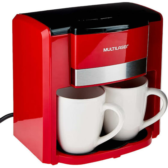Cafeteira Elétrica Multilaser 2 Xícaras 127v 500w Vermelha - BE015