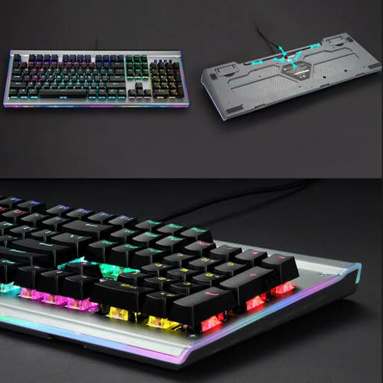 Teclado Gamer Mecânico HP Usb Anti Ghosting com Led RGB - GK520 