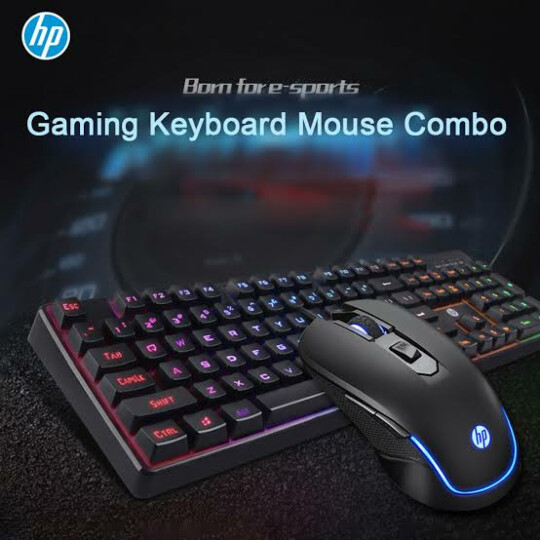 Kit Teclado + Mouse Gamer HP Usb Membrana com Led - KM200