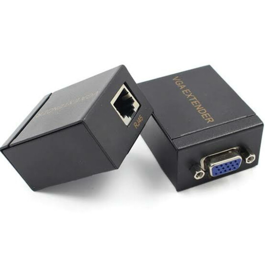 Extensor VGA com Transmissor e Receptor até 60 Metros via Cabo de Rede RJ45 Exbom - 3033