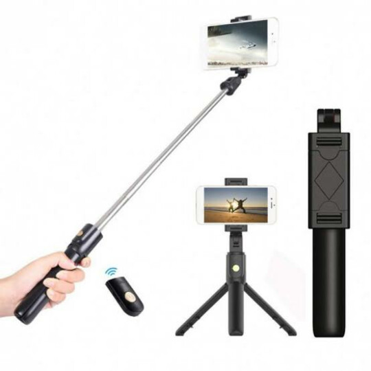 Bastão de Selfie Bluetooth 68 cm Retrátil Tripé Universal - RG-003 / S03