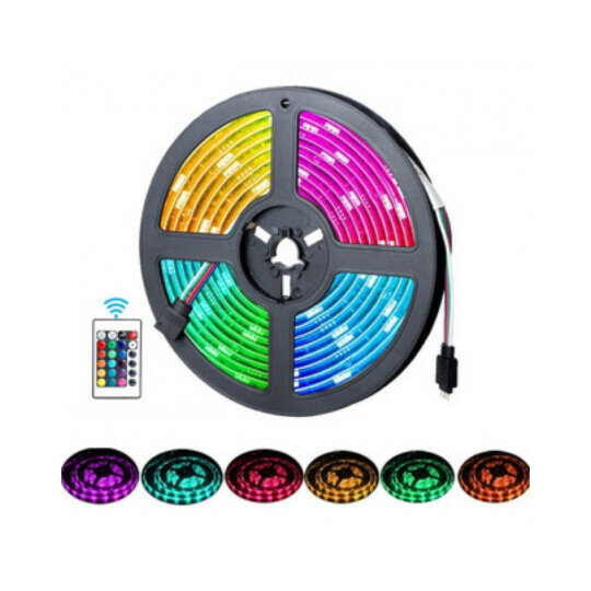 Fita De Led Rgb 3528 Com Controle s/ Fonte LEHMOX - LEY-3528