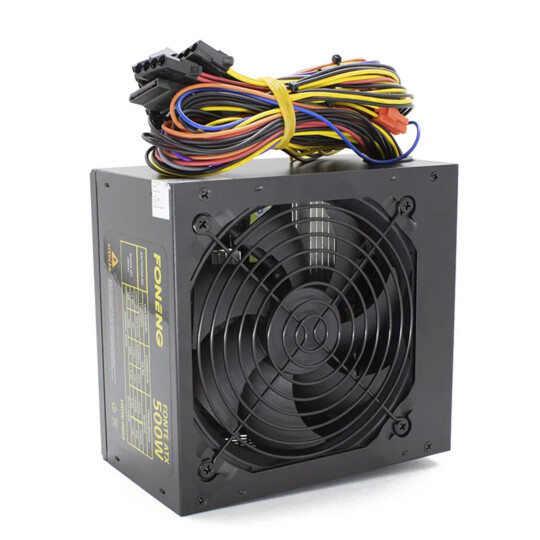 Fonte ATX 500W Para PC Bivolt Manual e Sem Cabo - HDW-0004