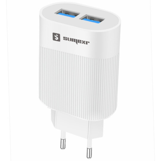 Carregador para Celular + Cabo Type C com 2 Entradas Usb Sumexr - SX-202-C