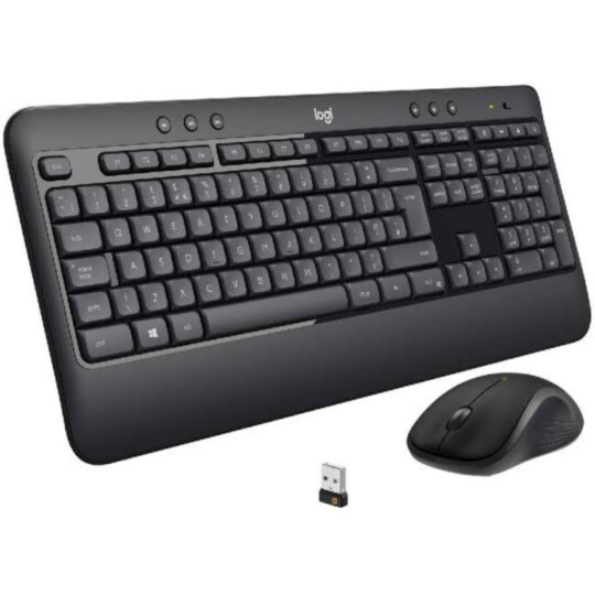 Teclado e Mouse Logitech Advanced Sem Fio Multimídia ABNT2 - MK540