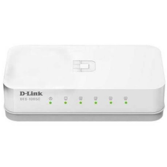 Switch D-Link 5 Portas Fast Ethernet 200Mbps - DES-1005C