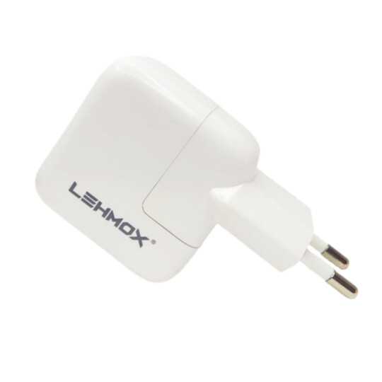 Carregador Usb Adaptador 5v Branco Selo Anatel Lehmox - LE-405