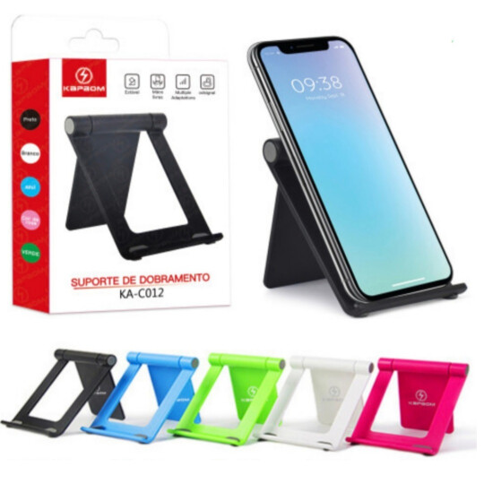 Suporte Dobrável Colorido para Celular e Tablet - KA-C012