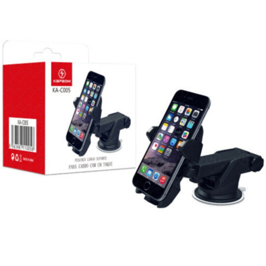 Suporte Veicular para Celular Articulável Trava Automática - KA-C005
