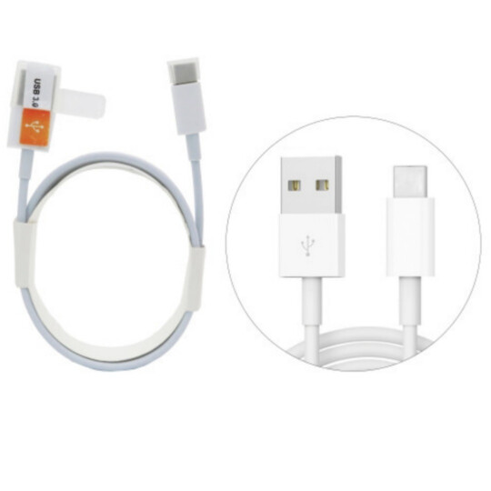Cabo Type C Usb 3.0 Branco 80cm para Dados e Carregamento - KAP-306-TY
