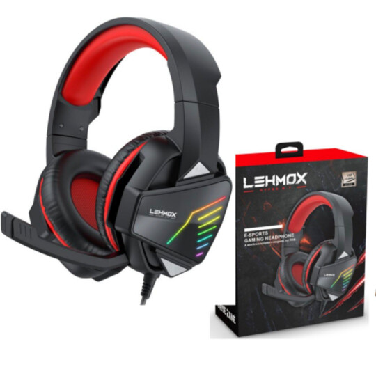 Fone Headset Gamer com Microfone e Led Rgb 2 P2 3.5mm Lehmox - GT-F10