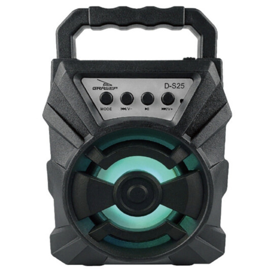 Caixa de Som Bluetooth Portátil SD FM 10w Rms Grasep - D-S25