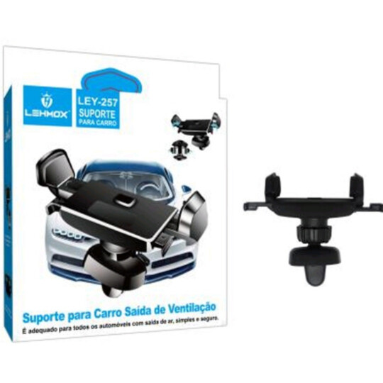 Suporte para Celular Universal de Saída de Ar Carro Lehmox - LEY-257