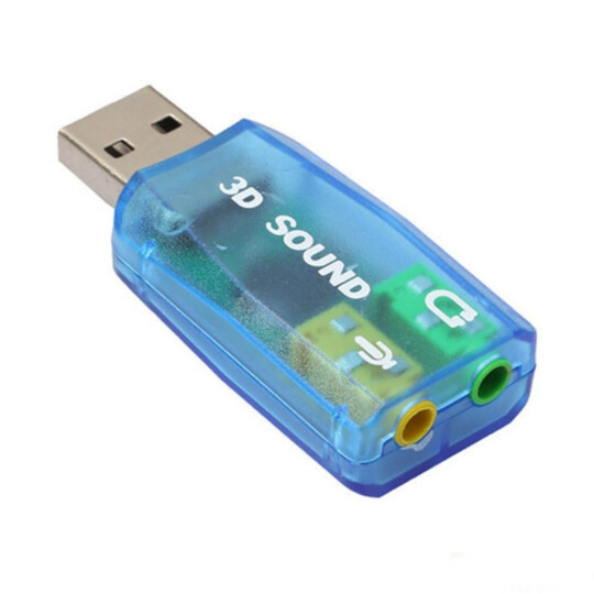 Placa de Som Usb 2.0 Externo 7.1 Canais 03929 - JP-109-BU