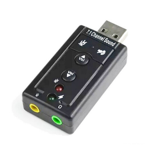 Placa de Som Usb 2.0 Externo 7.1 Canais 03930 - JP-209-01