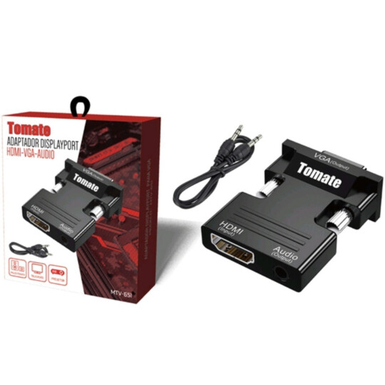 Cabo Conversor HDMI para VGA com áudio P2 Tomato - MTV-651