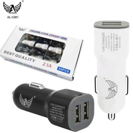 Carregador Veicular 2 Portas Usb 2,1A entrada 12V-24V Altomex - AL-C081
