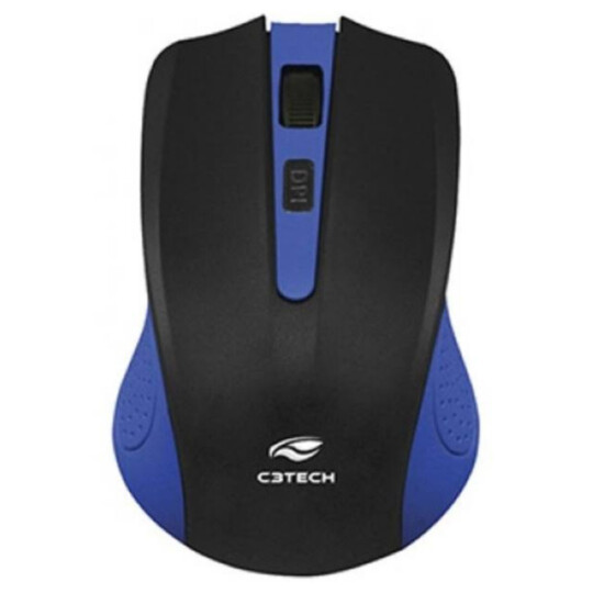 Mouse sem Fio C3Tech Wireless Receptor Nano Usb Azul - M-W20BL
