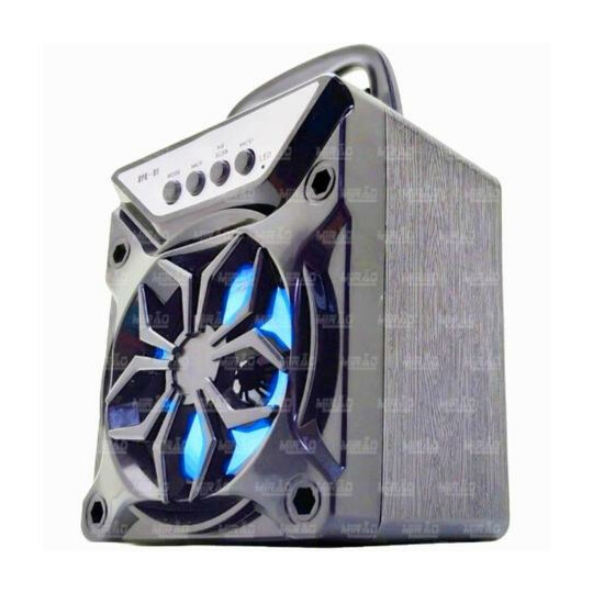 Caixa de Som Bluetooth Portátil 13x11x10cm Grasep - SPK-01