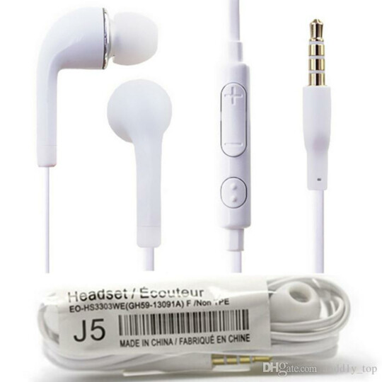 Fone de Ouvido com Microfone J5 Emborrachado - S4