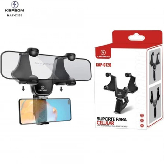 Suporte Veicular no Retrovisor para Celular Kapbom - KAP-C120