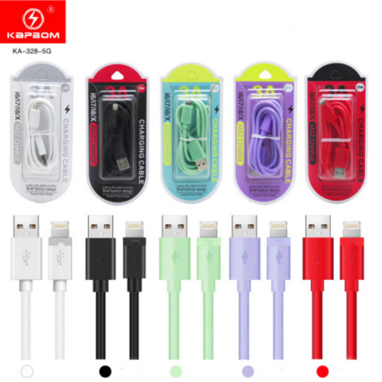 Cabo para IOS Lightning de Dados e Carregamento 3A Kapbom - KA-328-5G