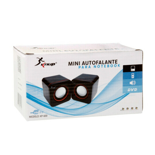 CAIXA FECHADA 80 Unidades Mini Caixa de Som para Notebook e Computador 3w KNUP - KP-600