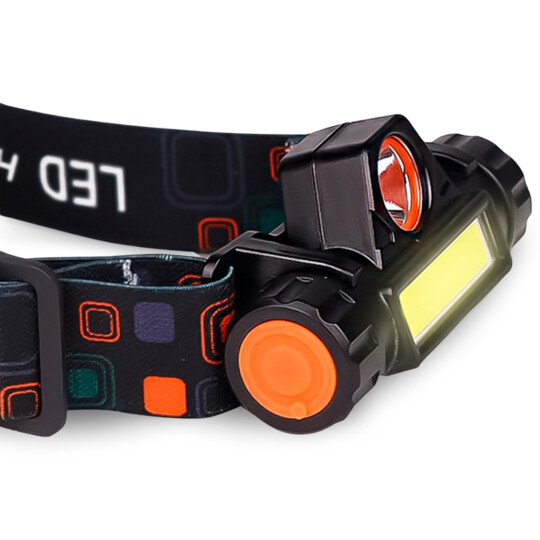 Lanterna de Cabeça LED Ajustável Recarregável Luatek - LT-399