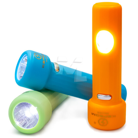 Lanterna de 3W LED + COB Colorida KAPBOM - KA-L1515