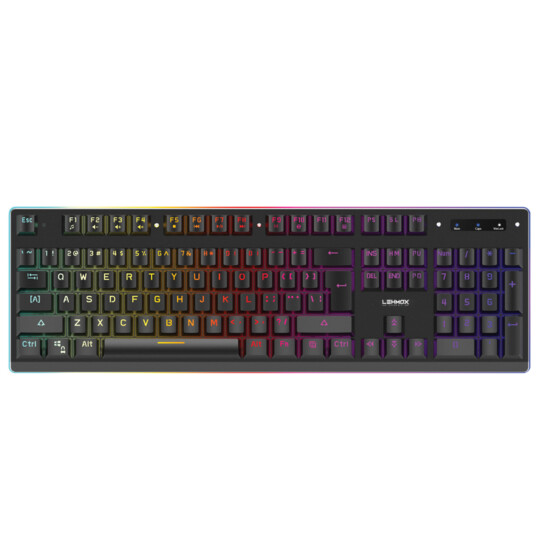 Teclado Mecânico Gamer Semi-Luminoso ABNT2 Anti-ghosting Led RGB LEHMOX - GT-T4 