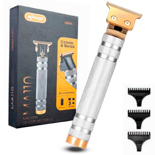 Maquina de Cortar Cabelo e Barba sem Fio 5W KNUP - KP-MA110