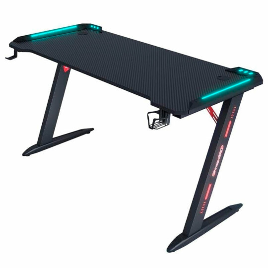 Mesa Gamer com Led para Computador com Suporte Headset - DELTA-M1204Z