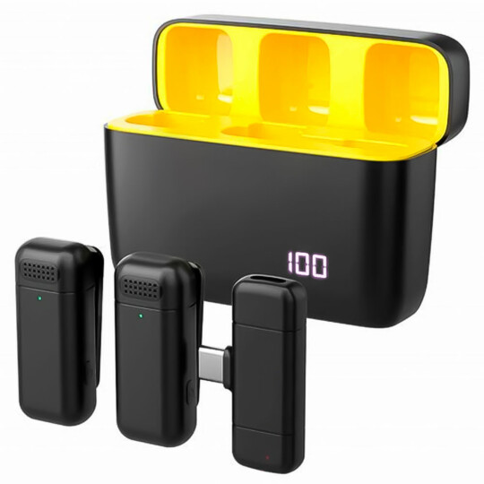 Microfone sem Fio Lapela para Celular Type C Kit com 2 unidades ONISTEK - ON-MC817