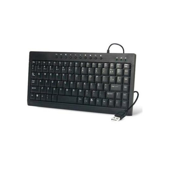 Teclado Usb Mini Multimídia perfil baixo e silencioso Com FIO ABNT2 Knup - KP-2013