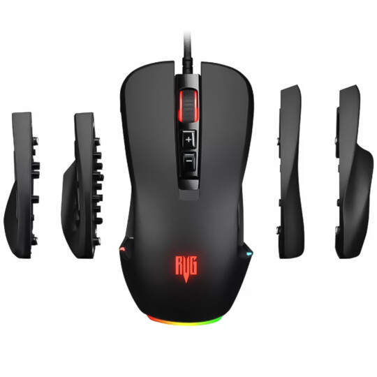 Mouse Gamer RGB 6200DPI 8 á 14 Botões Pixart 3327 REVENGER - MO-TGR001