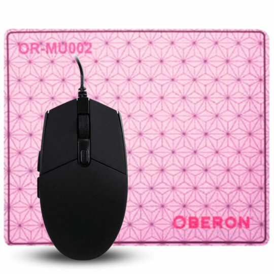 Mouse Gamer USB 800/1200/1600/2400 DPi com Mouse Pad OR-MU002