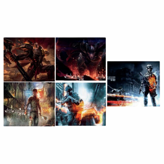 Mouse Pad Gamer Personalizado 180 x 220mm Estampas Sortidas - KP-S02