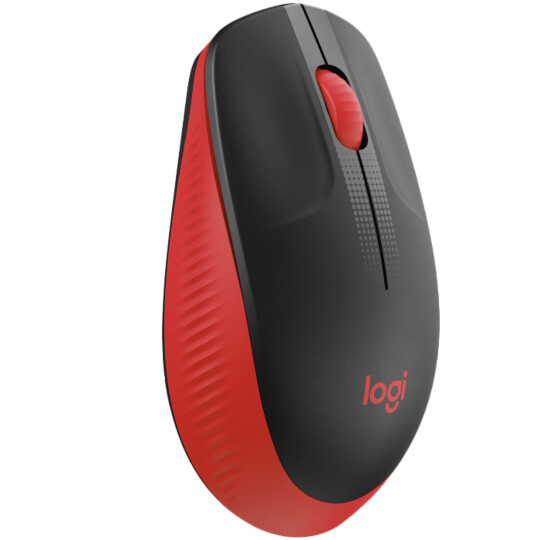 Mouse Sem Fio Wireless USB RC/NANO Logitech Vermelho - M190