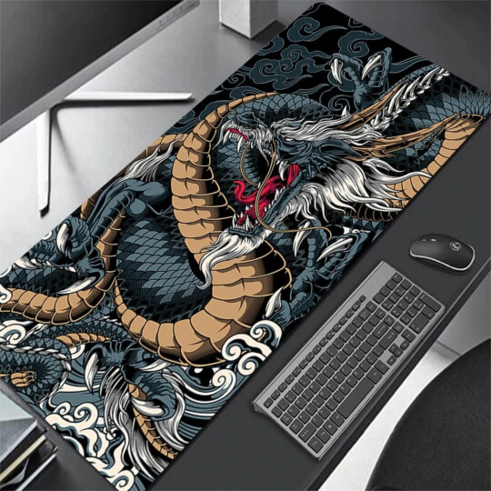 Mouse Pad Gamer Dragão Extra Grande 780x300mm - SP-002