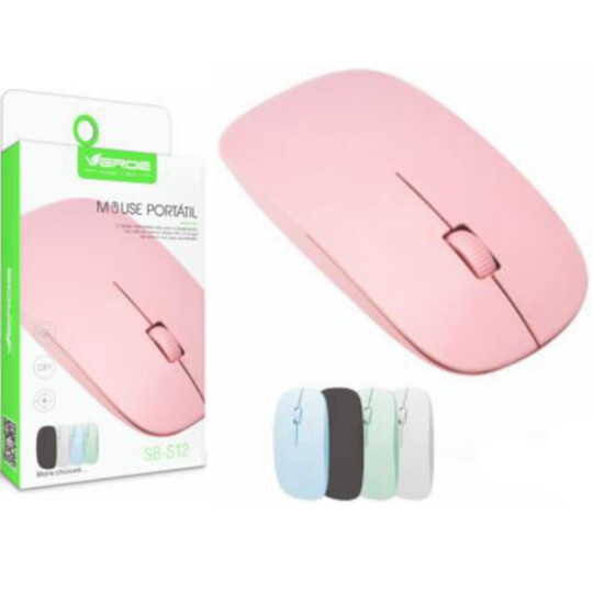 Mouse Óptico com Fio Usb Macaron Verde - SB-S12