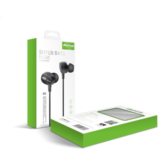 Fone de Ouvido Com Microfone P2 3,5mm Extra Bass Verde - EJ-V26