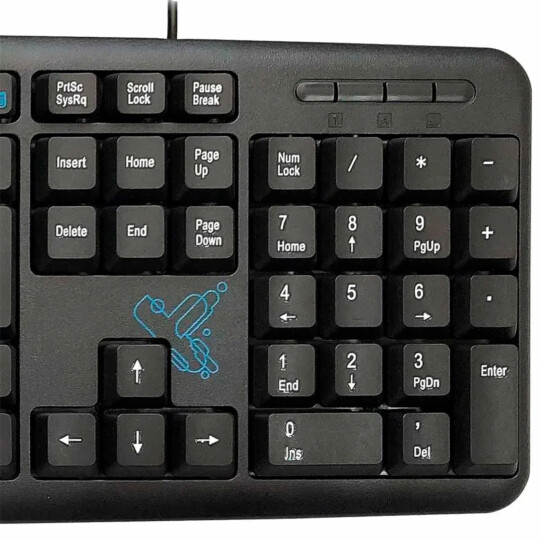 Teclado Multimídia Techbest Usb 2.0 ABNT2 Preto MAXPRINT - 60000073
