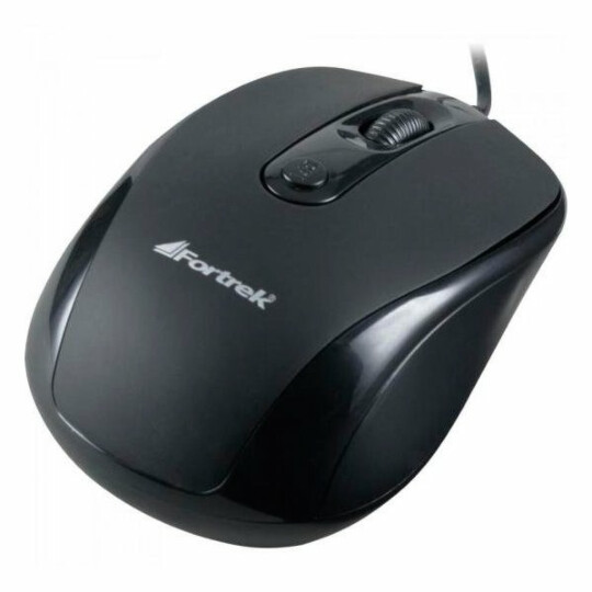 Mouse Óptico Fortrek 1600dpi Usb Preto - OM-103