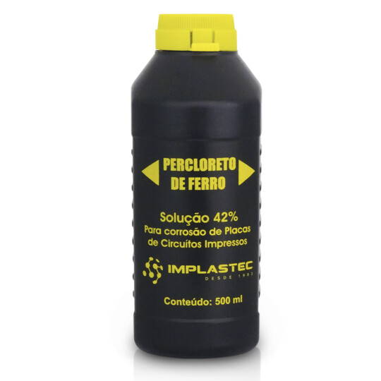 Percloreto de Ferro Líquido Pronto para Uso 42% 500ml IMPLASTEC - PAPFL500