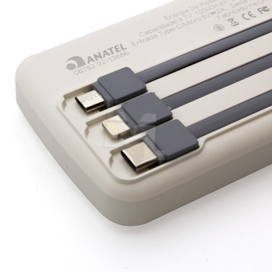 Power Bank Carregador Portátil 10.000 mAh 2 Usb INOVA - KV-910023